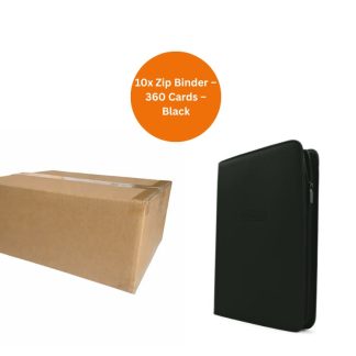 EVORETRO: Zip Binder – 360 Cards – Black Case (20pcs)
