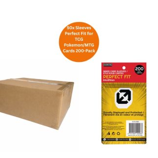 EVORETRO: Sleeves Perfect Fit for TCG Pokemon/MTG Cards 200-Pack Case (50pcs)