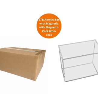 EVORETRO: ETB Acrylic Box with Magnetic with Magnet 1-Pack 8mm Case (12pcs)