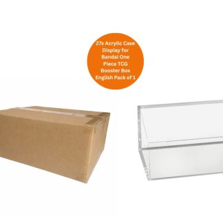 EVORETRO: Acrylic Case Display for Bandai One Piece TCG Booster Box English Pack of 1 Case (27pcs)
