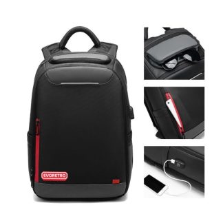 EVORETRO: HybridPro Travel Backpack - Black